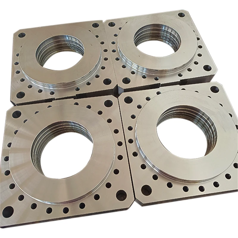 Stainless Steel square Forged Flanges Hot Press Forging Parts