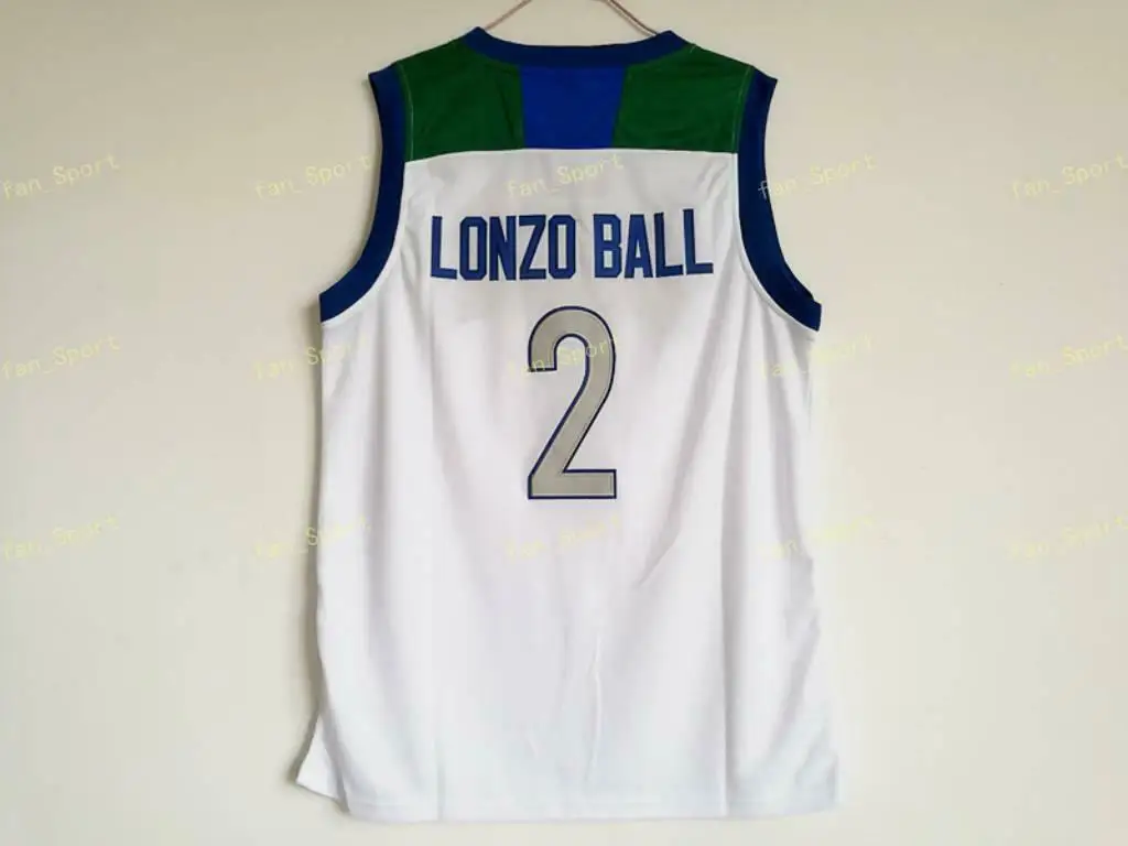 2 Numbers Chino Hills Huskies High School #1 Lamelo Ball Lonzo  Ball #2 Basketball Jerseys