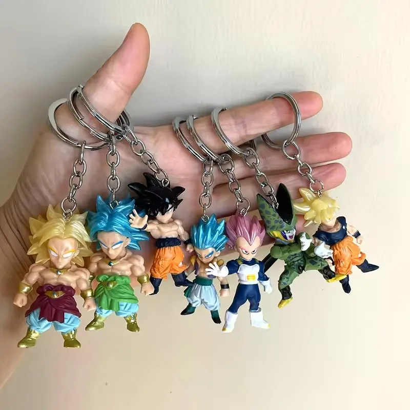 Wholesale Model Toy Dragon Balls Z toy vegeta goku keychain figure