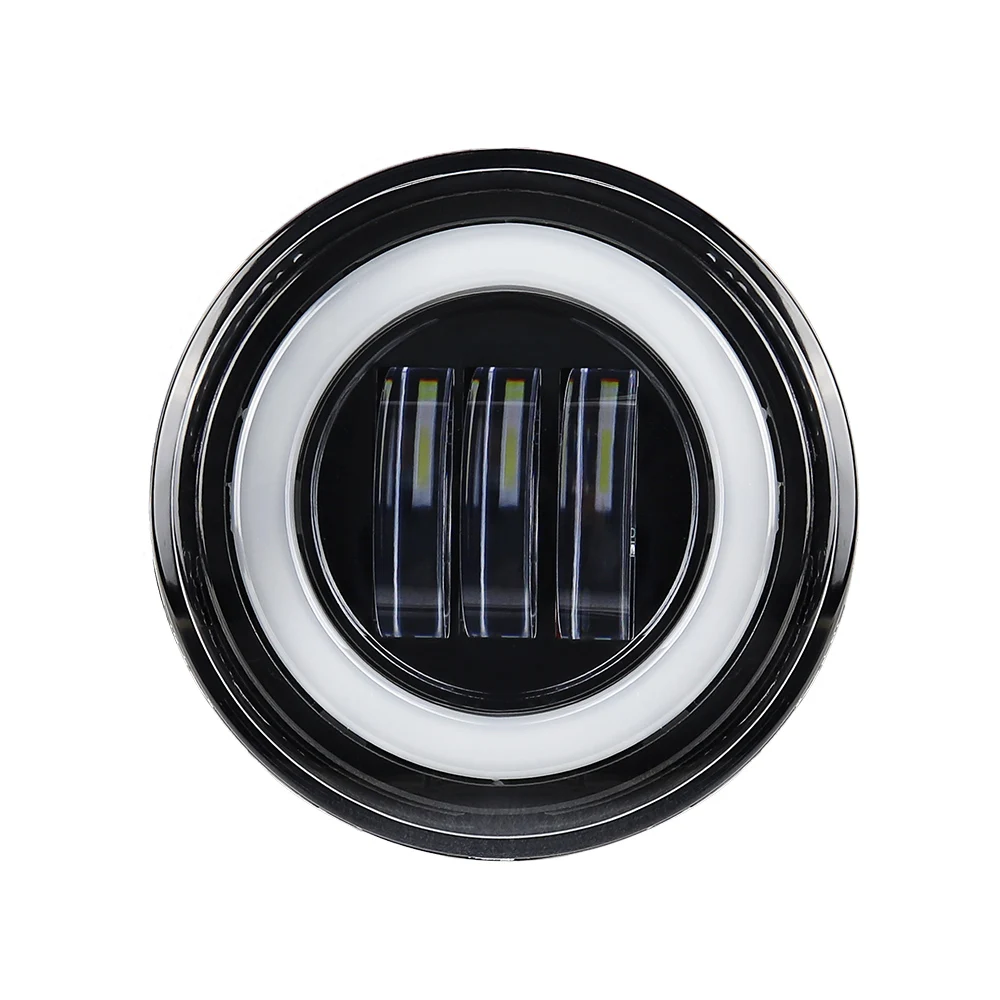 WUKMA LED Fog Light Black 15w LED DRL Bumper Lamps Halo Projector Fit For for Chevrolet Tahoe /Chevrolet Suburban 1500 2007-2014