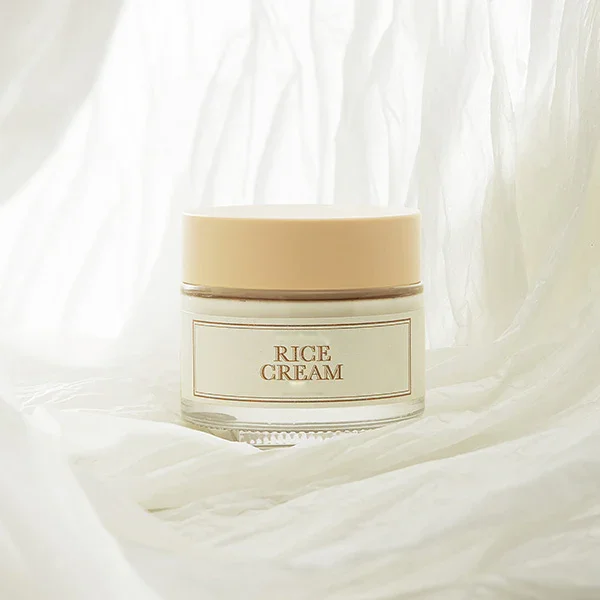 Private label vegan korea rice skin care set with rice extract serum toner mask sunscreen cream balance dry and tired skin