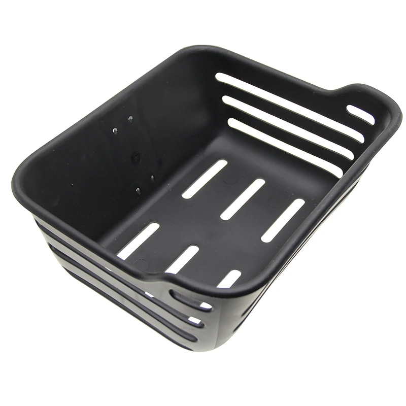 China made electric bicycle black basket plastic front basket