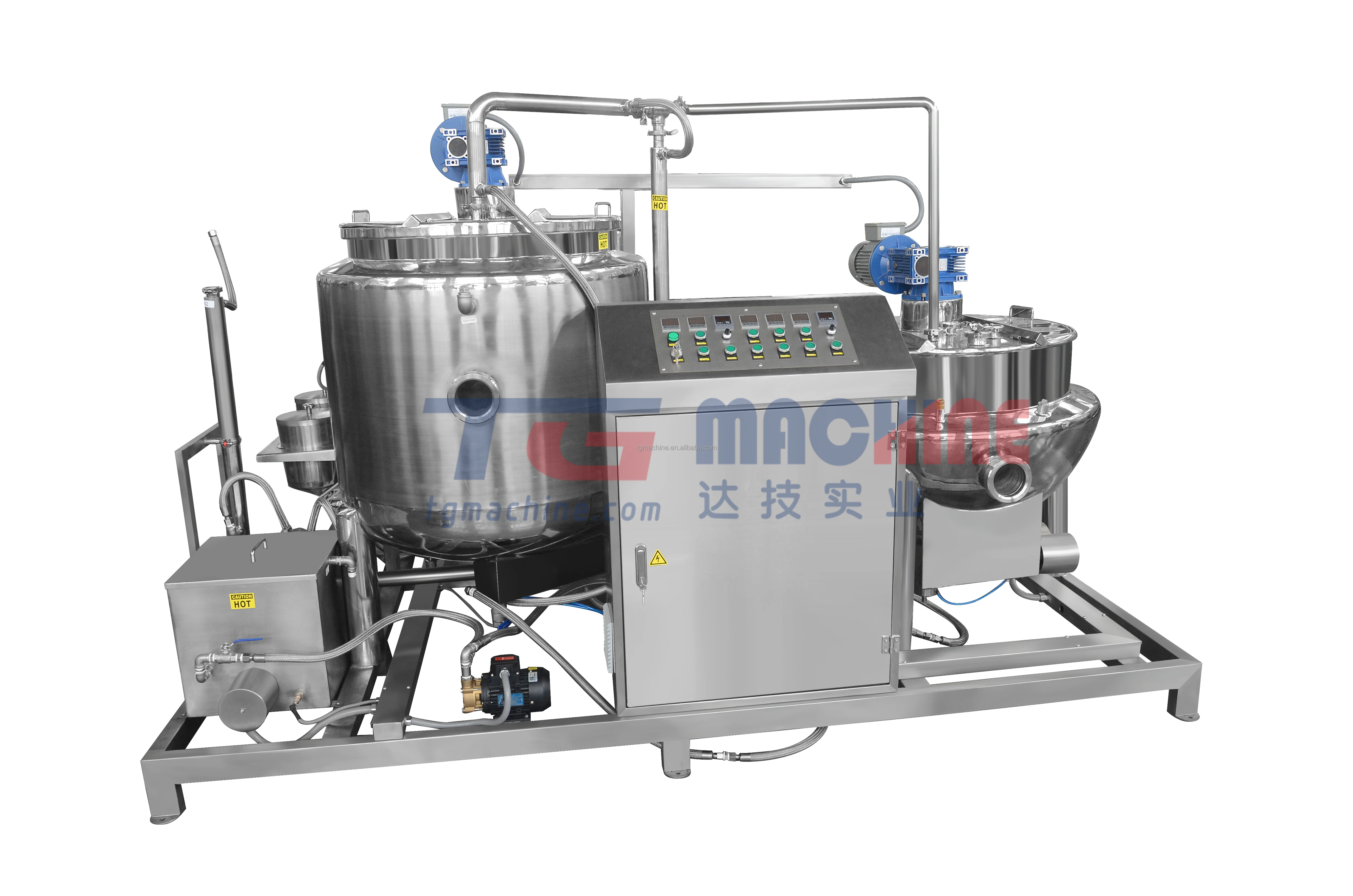 TG Factory Price Gummy Bear Depositing Line Sweet Center Filling 3 Colour Jelly Candy Coating Equipment