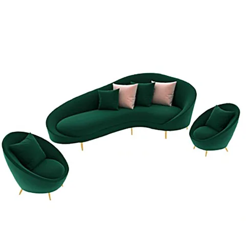 Nordic style sofa simple modern curved beauty salon leisure club reception small sofa