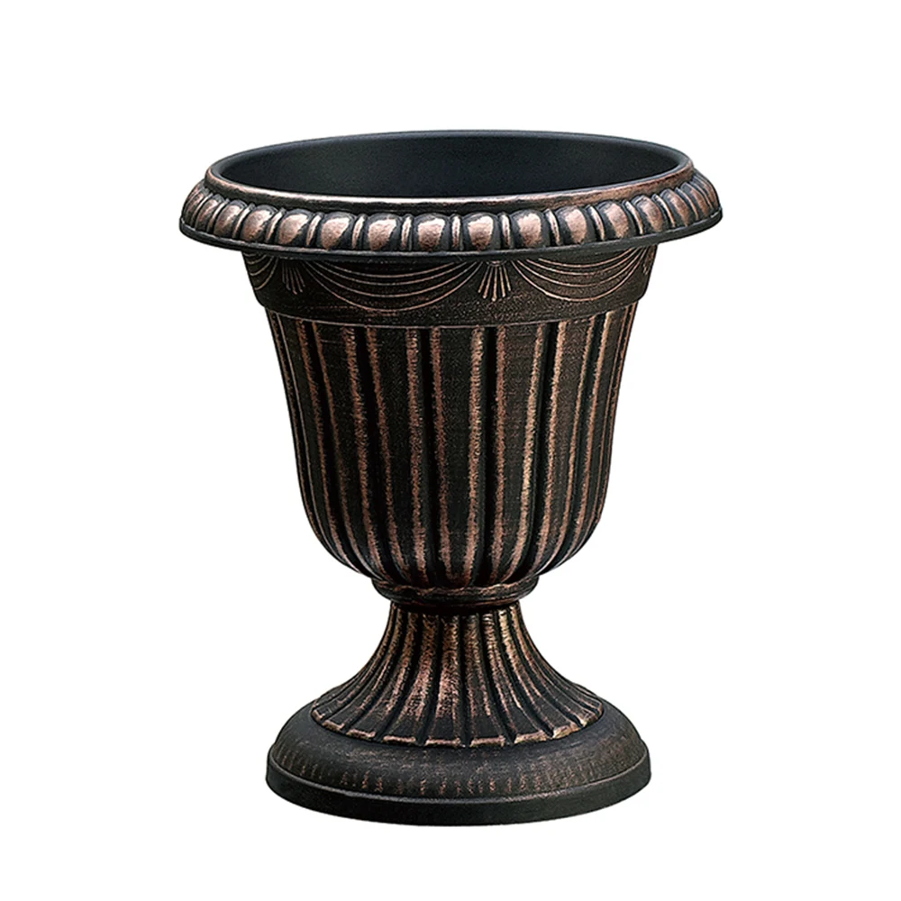 Wholesale hot sale cheap double color plant planters large outdoor garden flower pots