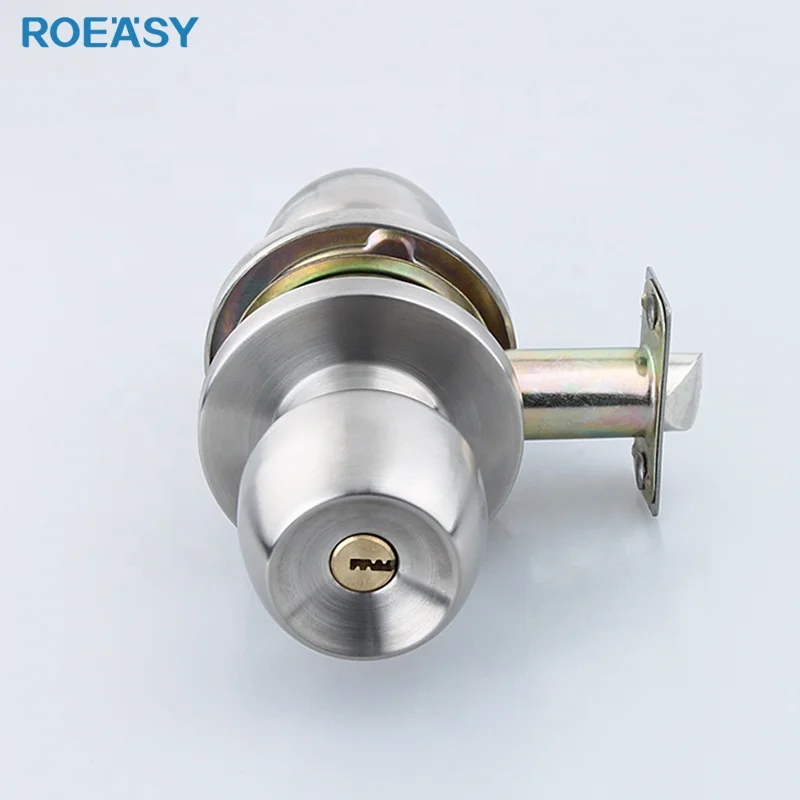 Цилиндрическая дверная ручка ROEASY 5831-SB-ET из нержавеющей стали замок для спальни ванной входной