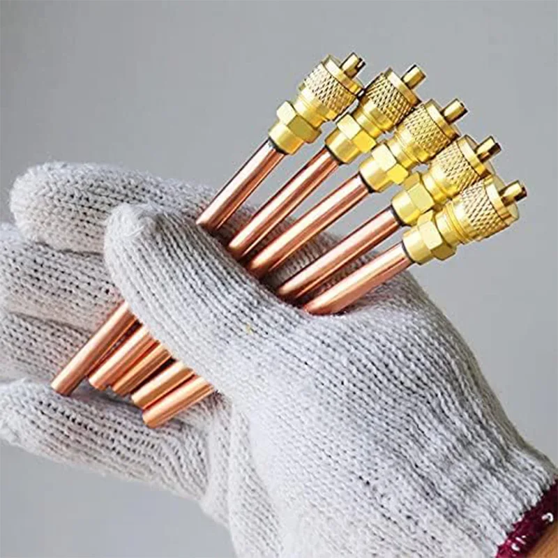 Air conditioner spare parts charging pin valve refrigerator copper access valve