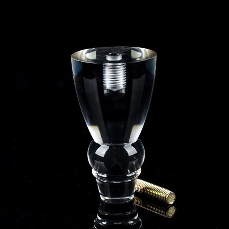 Crystal transparent coffee table foot cube organic glass furniture accessories acrylic foot custom wholesale