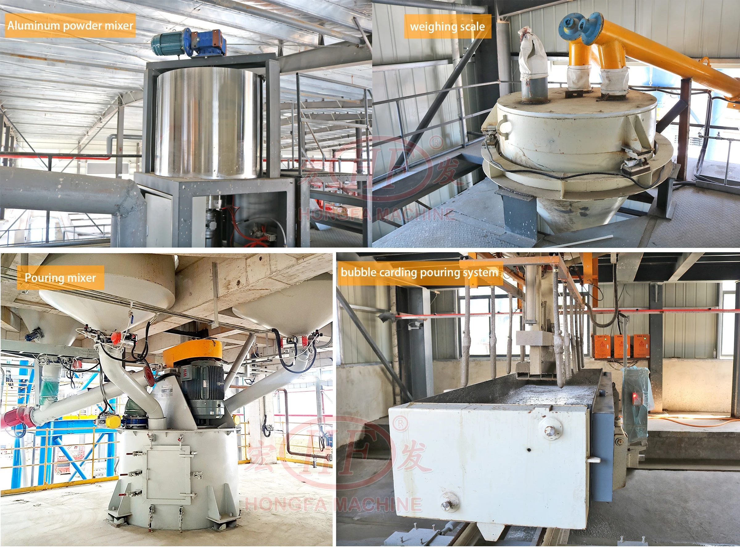 aac block production line brick machine concrete  Precast  reinforced cement AAC machine wall panel production line gas blocks