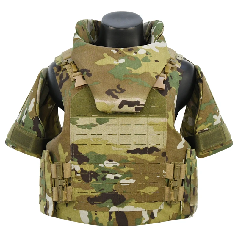 GAG 2023 New Arrival 1000D Nylon Cordura Laser Cut Molle System Chaleco Plano Full Protection Armor Tactical Plate Carrier Vest