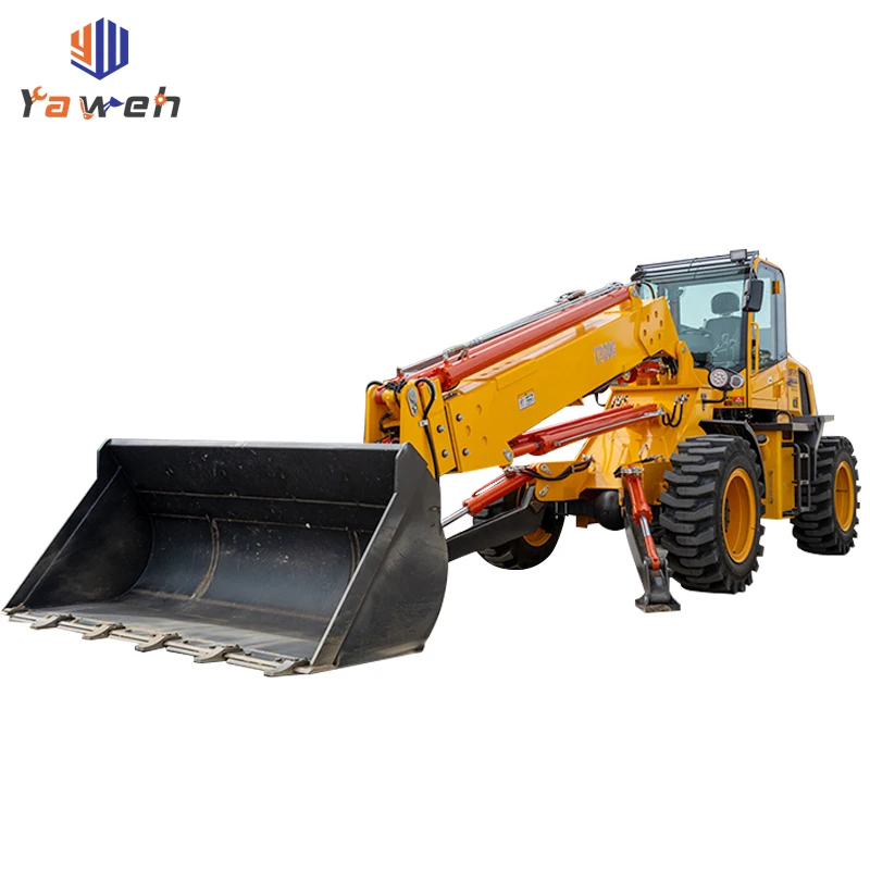 Yaweh T2500 Hydraulic Off Road Price Telehandler Telescopic Boom Forklift 4x4 All Terrain diesel Loader