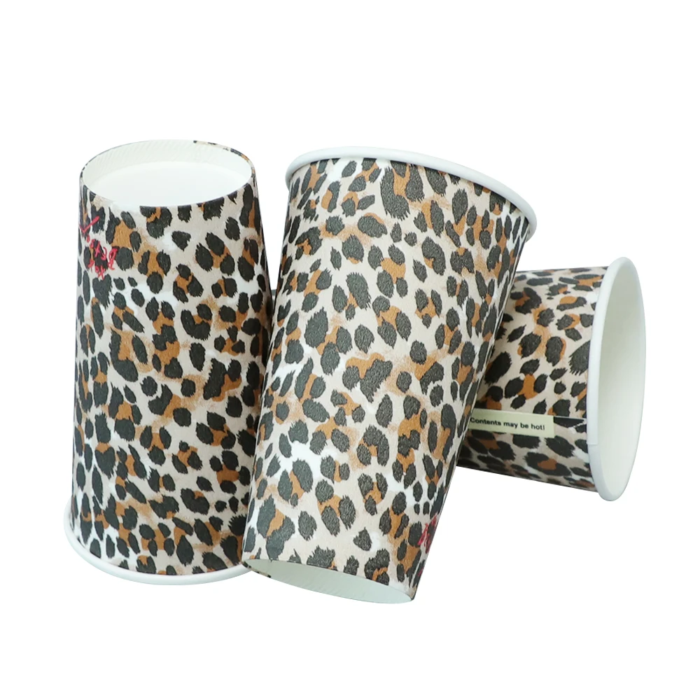 New Disposable 24 oz High-grade Milk Tea Foam Thickened Paper Cup With Lid Creative Coffee Hot Drink Cup