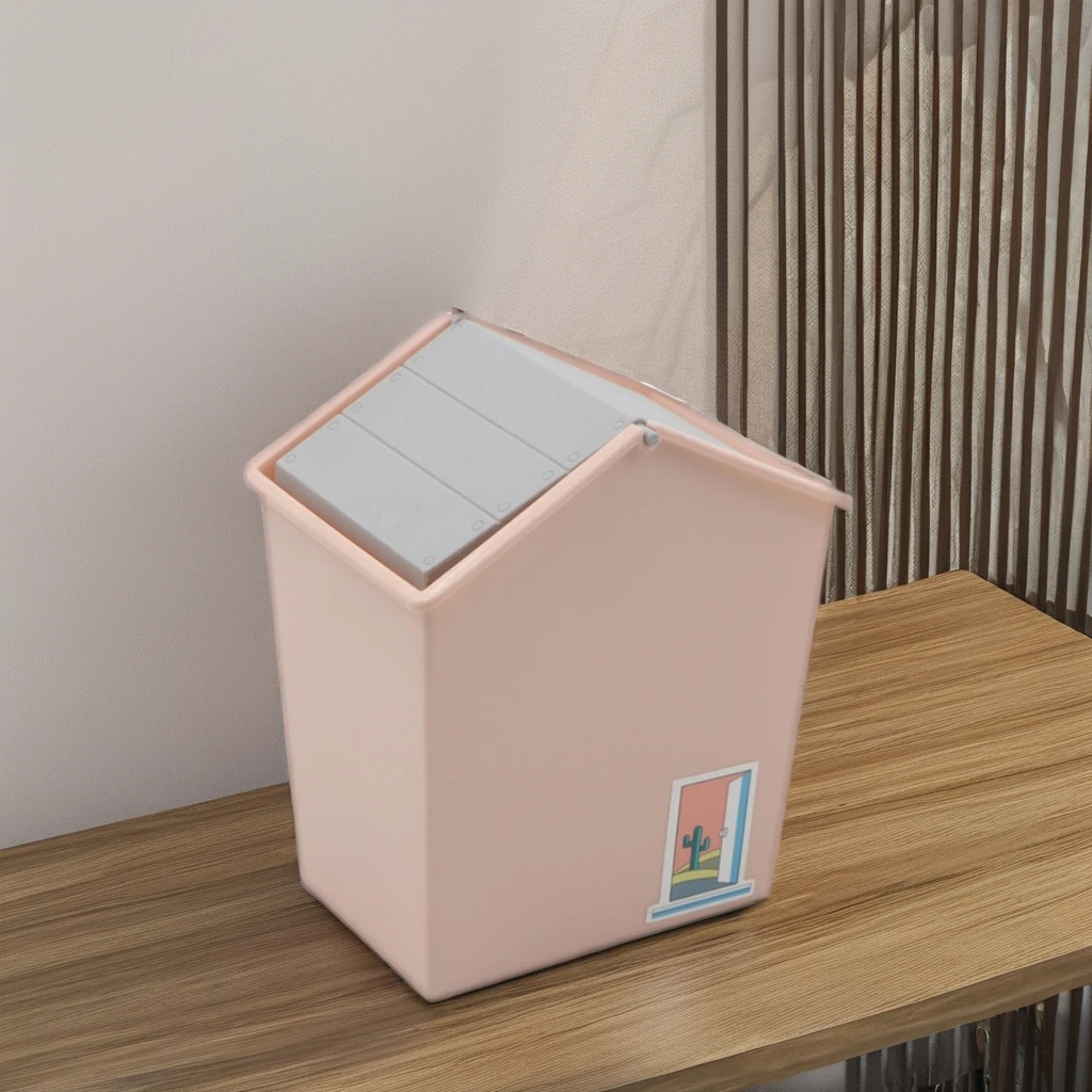 Classic Modern Design PP Plastic Storage Box with Foldable Lids for Organizing Sundries Food Tools Lunch Packaging Polygon Shape