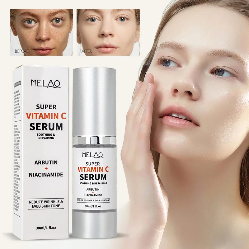 Anti Aging Face Eye Serum Brightening Vc Face Serum Super Face Care Brightening Whitening Vitamin C Serum