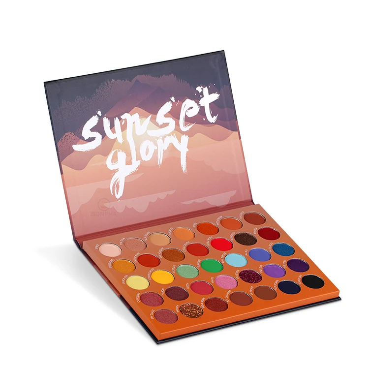 Custom Logo Empty Big Cardboard Makeup Container Eyeshadow Palette Packaging Box For Crayons Eyeshadow Palette