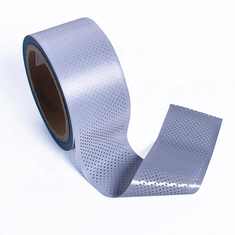 HA7511(HA303) Silver Perforated PU/PES reflective Heat Transfer Vinyl Tape