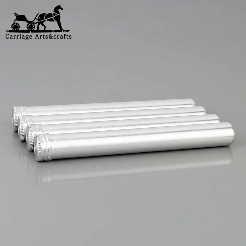 China factory customized smoke cigar accessories round aluminum cigar tubes