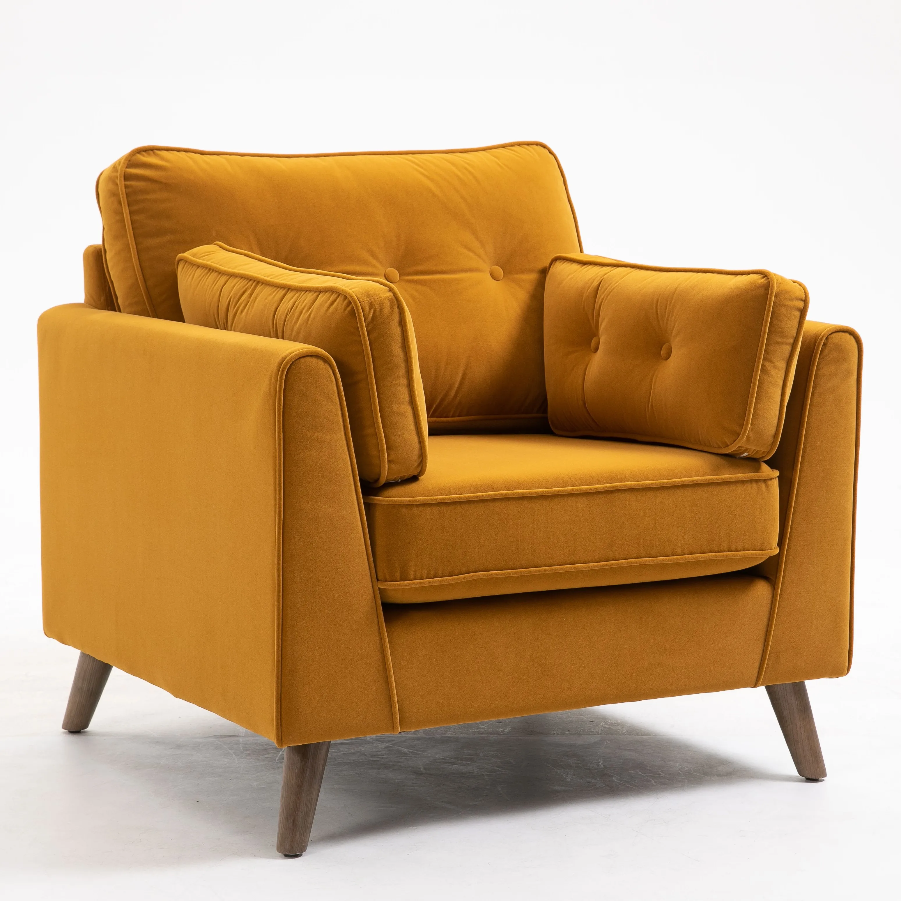 Stylish and Cozy Velvet Upholstered Living Room Accent Chair