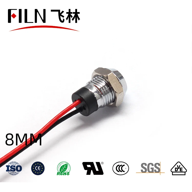 Panel small indciator light led 12v 3v 6v 24v red green yellow blue white signal equipment machine signal light