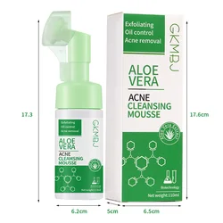 microbial ferment skin care,pore shrink oil control whitening face wash,aloe vera anti acne removal facial cleanser mousse