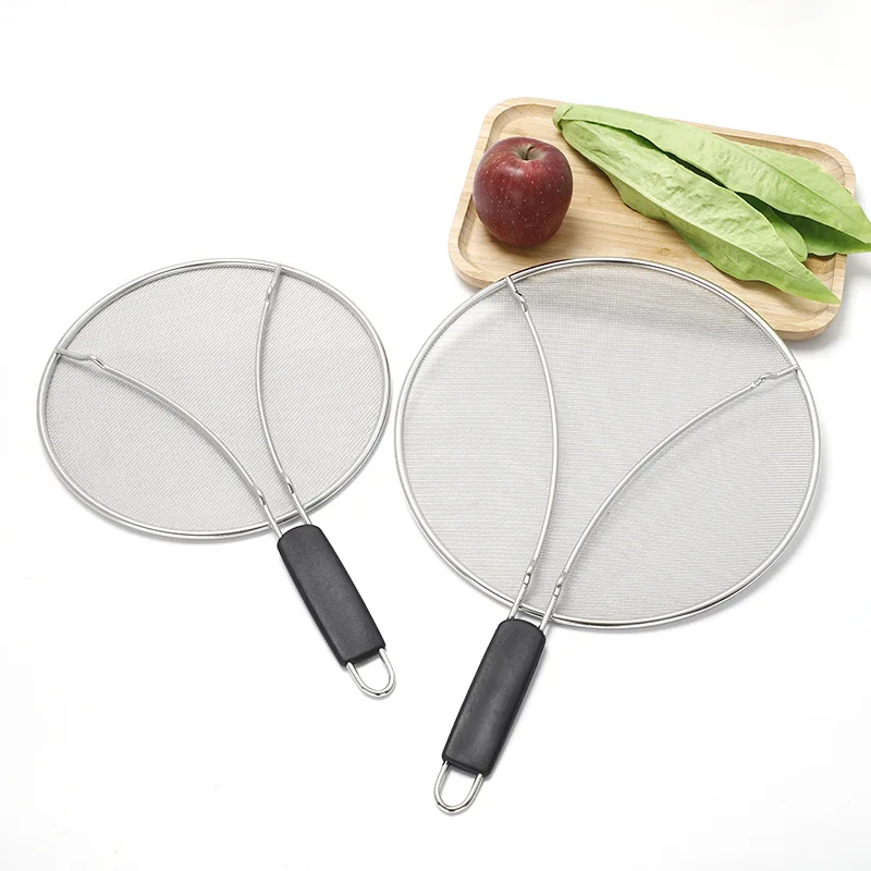 Multi Size customizable Stainless steel Premium Splatter Guard Grease Splatter Screen For Frying Pan Protects From Oil Splash