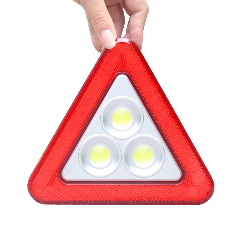 Hot selling solar outdoor camping car emergency traffic triangle LED flashing light