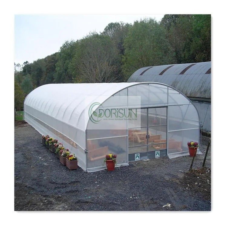 China complete hydrophonic modular garden greenhouse farming hydroponic tomato poly net passive greenhouse sale Pakistan