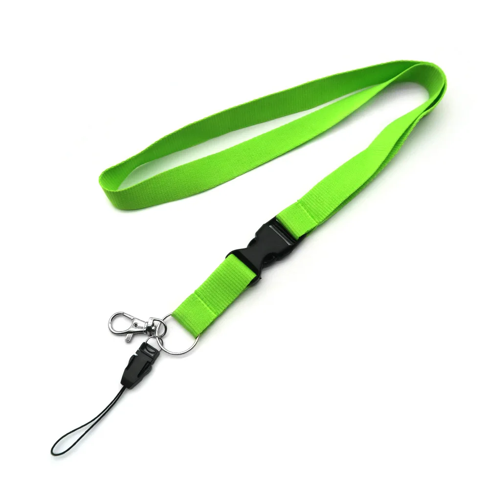 High Quality Neck Custom Polyester Pink Style Lanyards ID Card Keychain