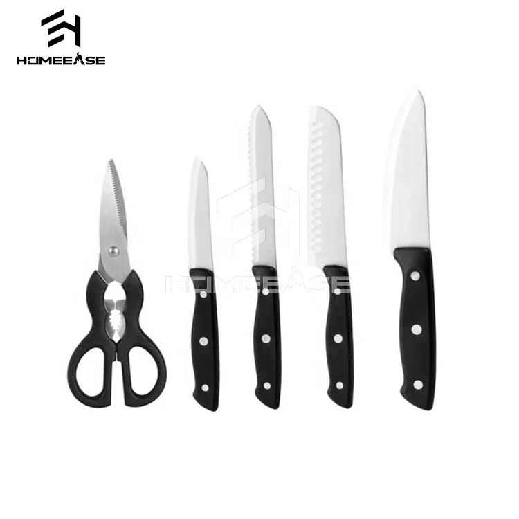 
6pcs pp stainless steel cooking tools consumer commercial custom damascus kitchen knife set 