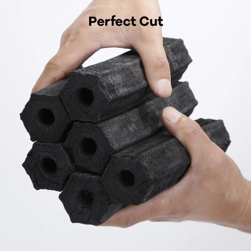 Индивидуальная упаковка экологичный шестиугольный прочный древесный бамбуковый брикет для опилок древесного