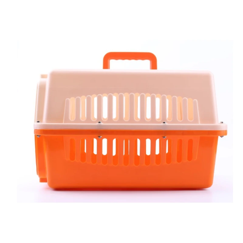 Portable pet cat dog transport cage kennel indoor pet dog cage air travel dog carrier on wheels & walking pet carrier
