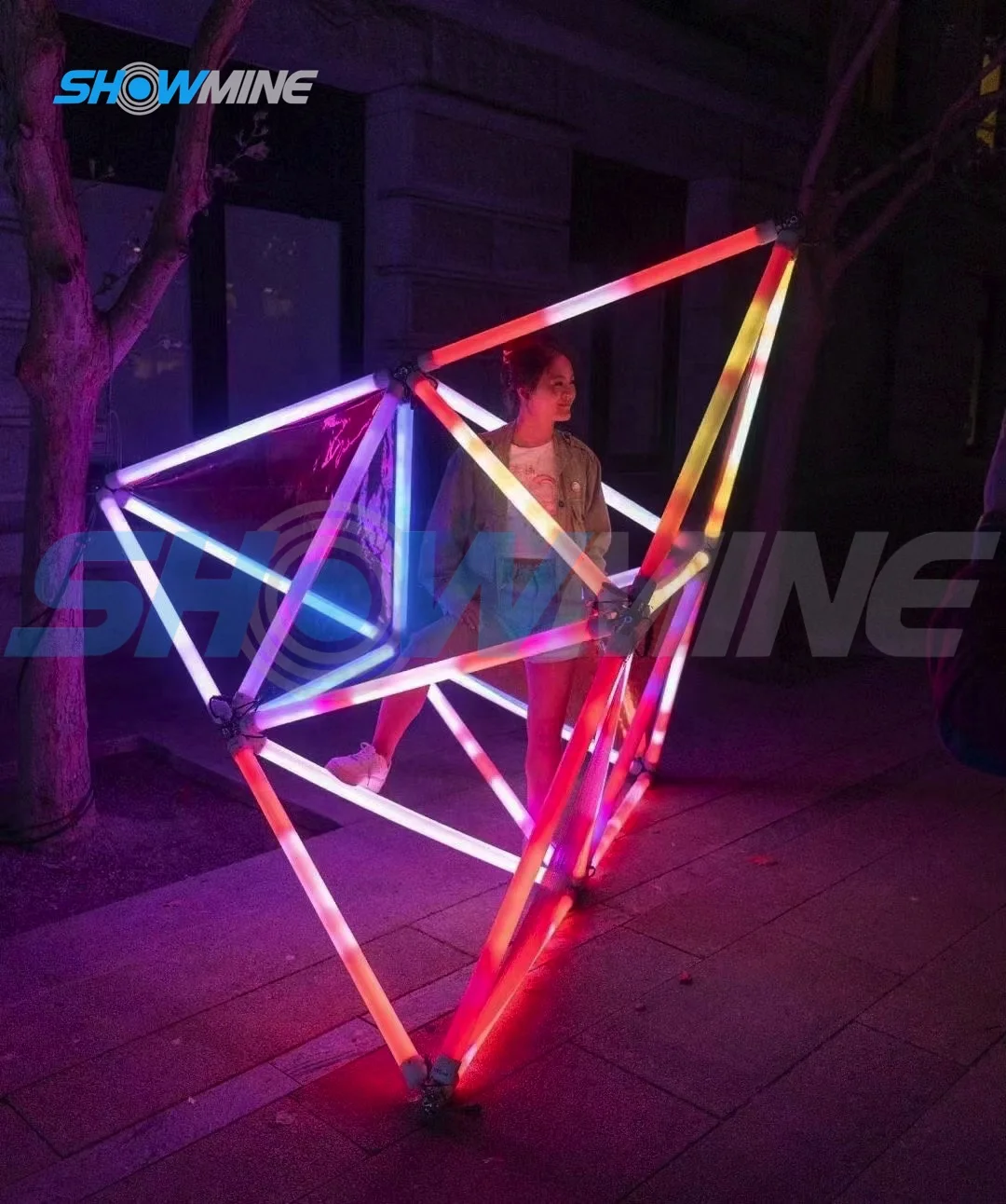 Светодиодные цифровые трубки 360 градусов RGB управление приложением облачные защита от дождя 24 В пикселя длина 100