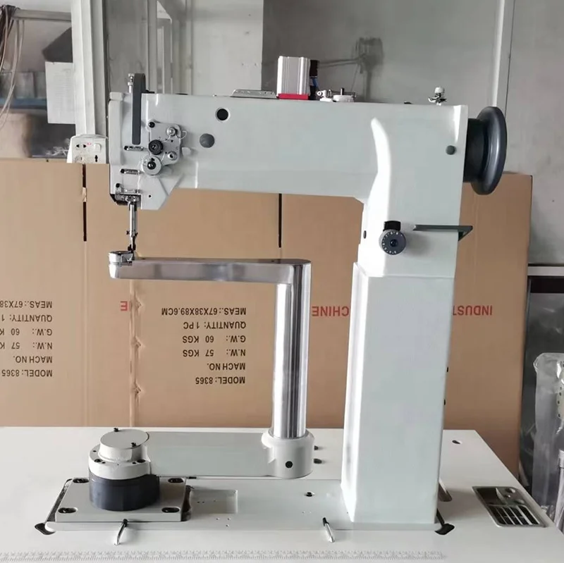 HH 8361 360 degree rotating arm cylinder bed sewing machine for heavy duty bags boots production with stepper motor
