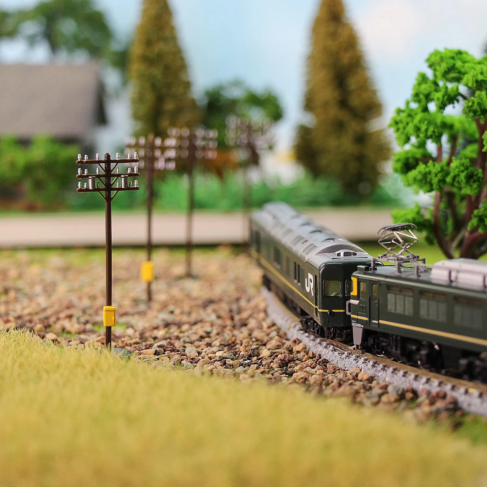 
GY18150 Model Train Railway 1:150 N Scale 5.8cm Telegraph Pole Power Pole Tel Pole 