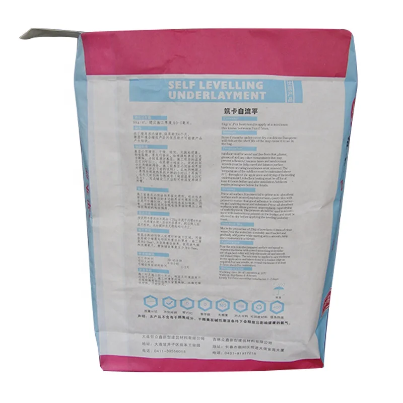 Multiwall Brown 50lbs Industrial Usage Valve Bag Kraft Paper Packaging Sacks