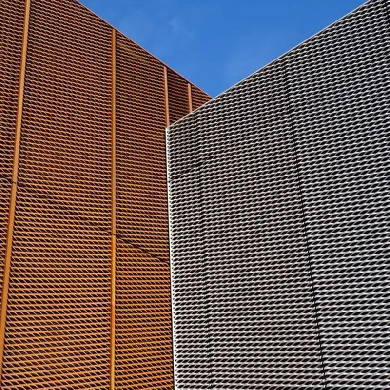 aluminum expanded metal aluminum expanded mesh panel aluminum mesh cladding panel