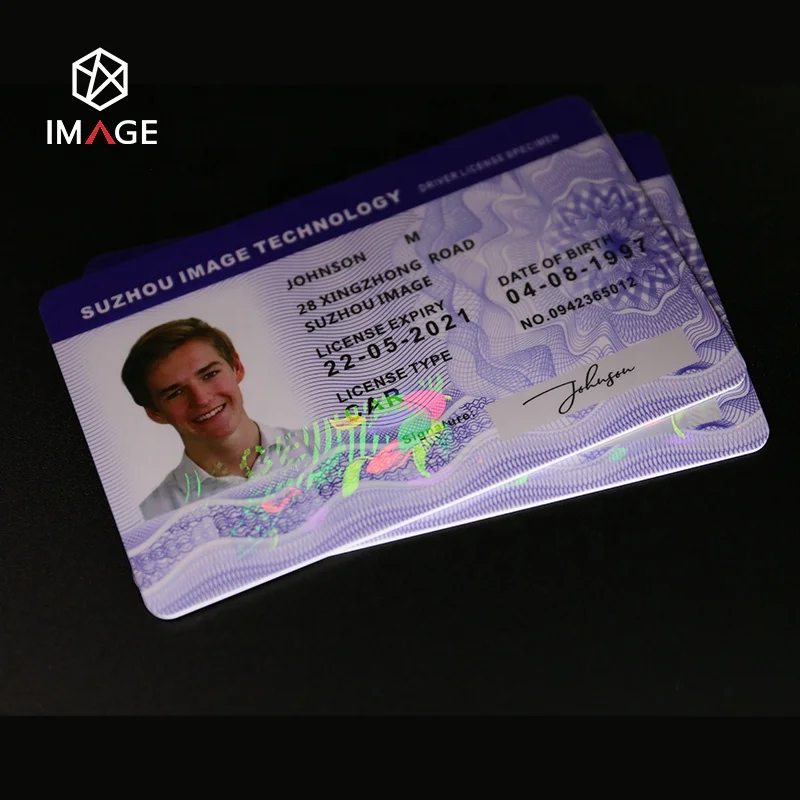 Custom Transparent PC/PVC/PETG ID Card Hologram Overlay with Strong Anti-Scratch and Anti-tampering
