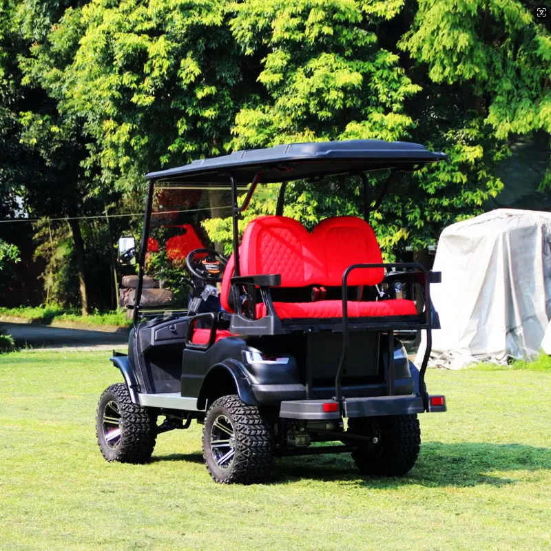 Custom 2 4 6 8 10 seater seat golf buggy cart nimi 48V 72V lifted electric 4x4 offroad off road hunting golf cart
