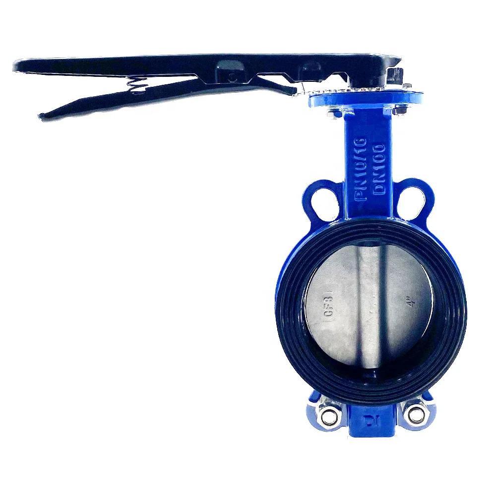 Best Selling Wafer Type PTFE Lined Cast Iron Manual Operated With PTFE Seated Industry Butterfly Valve Supplier