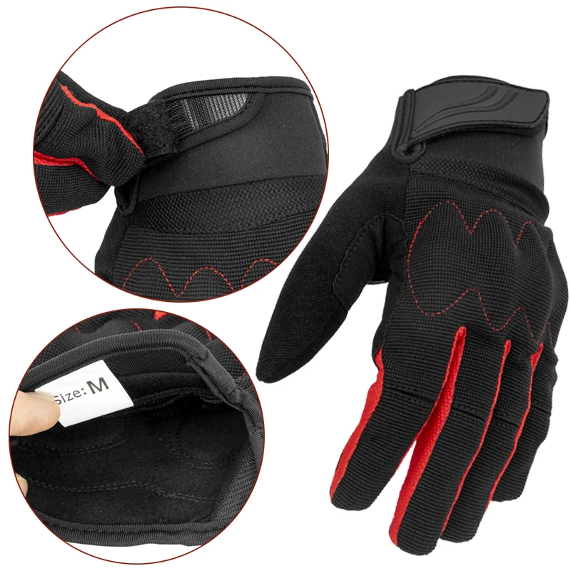 Индивидуальные противоскользящие защитные мотоциклетные перчатки с закрытыми пальцами для спорта на открытом воздухе