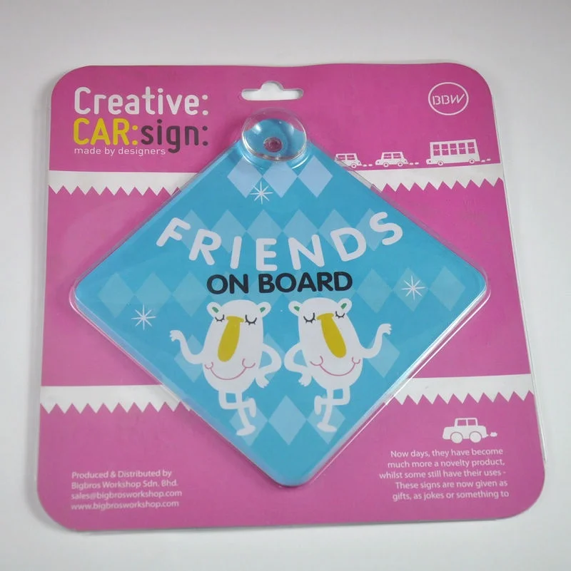 New arrived Pvc Baby on board signs safe warning sign with suction sticker