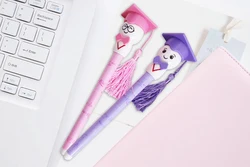 Wholesale  Graduation gift pens, cute Doctoral doll gel ink writing pens doctor stationery pen for students and kids present