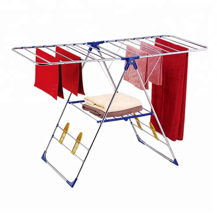 home hanger stainless steel foldable cloth dryer stand clothes
