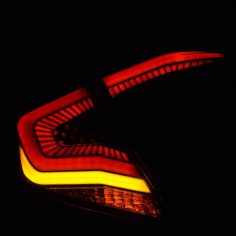 Car Taillight Led Tail Lights Lamp For Honda Civic 2016 2017 2018 With DRL