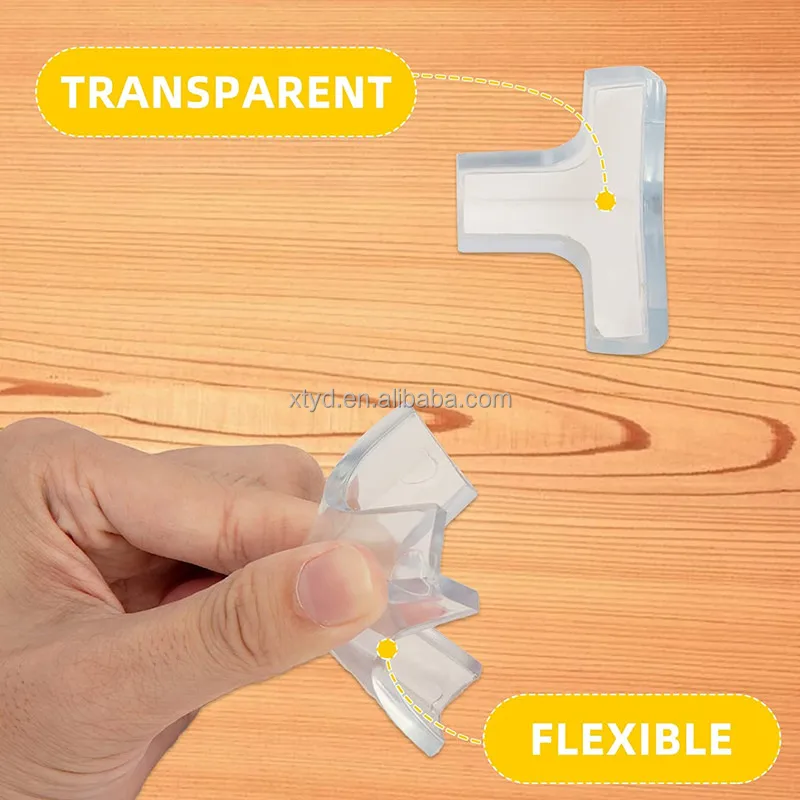 Transparent Baby Safety Products Adhesive Corner Cover Pvc Table Corner Guard Anti-collision Protector