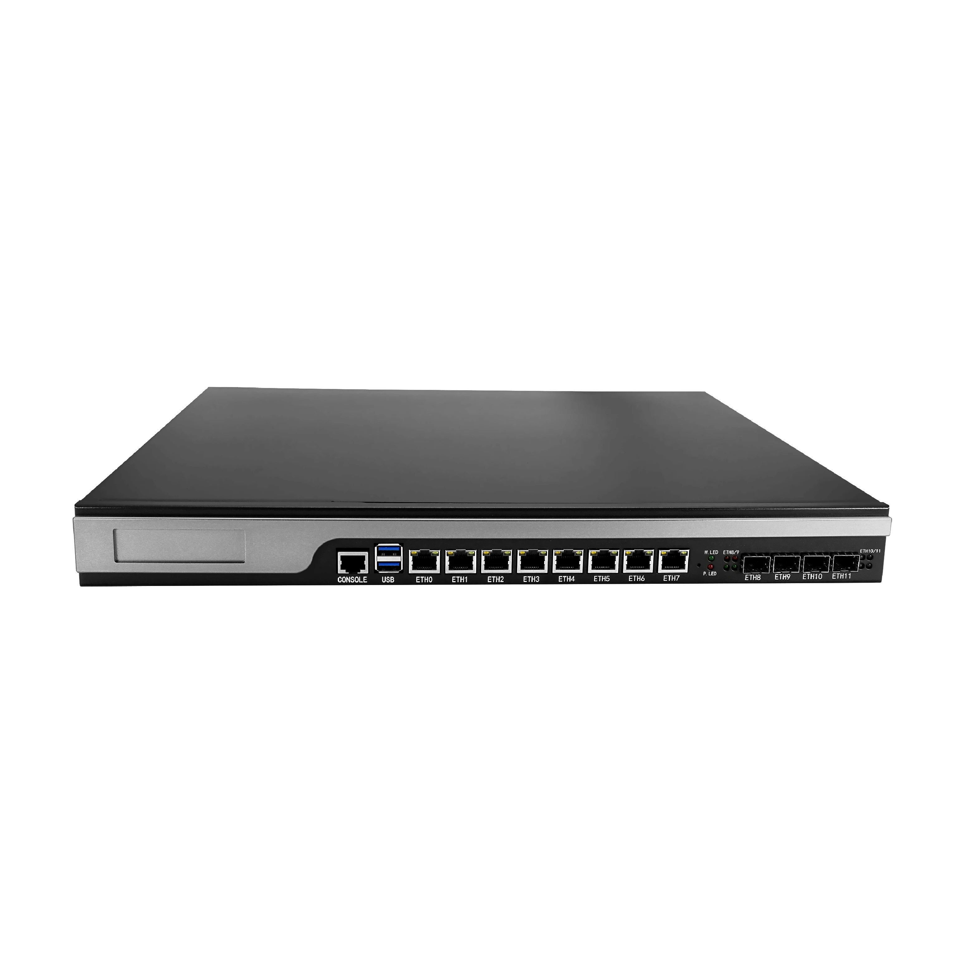 4X10G SFP Dual power supply I7-7700 1U firewall 2*DDR4 8 nic ports 1/2.5G networking security firewall barebone 1U router