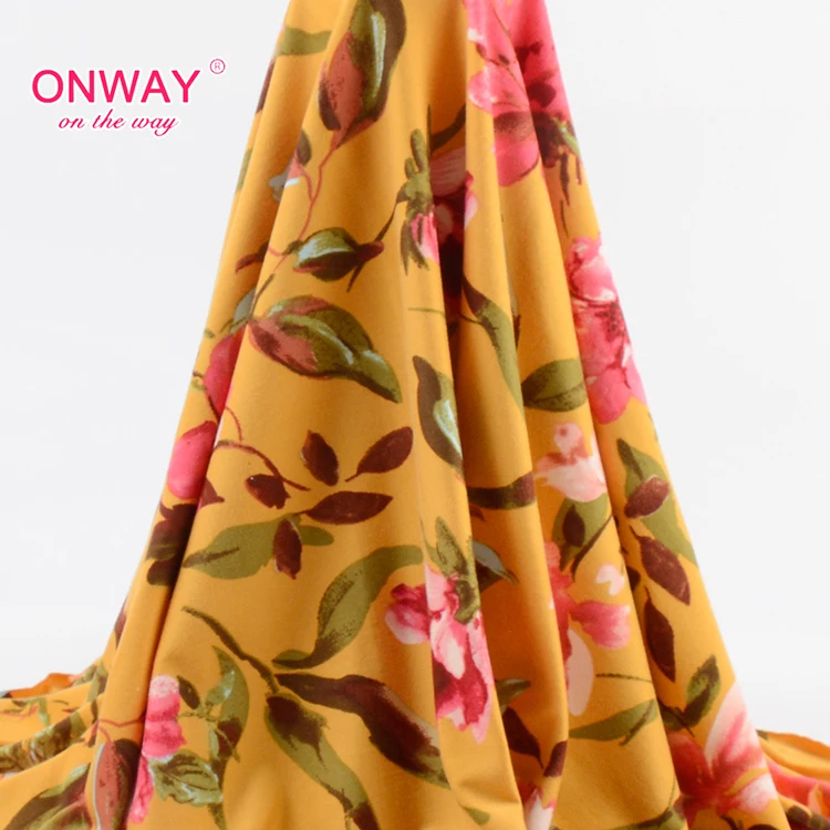 
 Красивый дизайн slippy DTY Спандекс матовая простая женская спортивная одежда Джерси ткань с принтом  