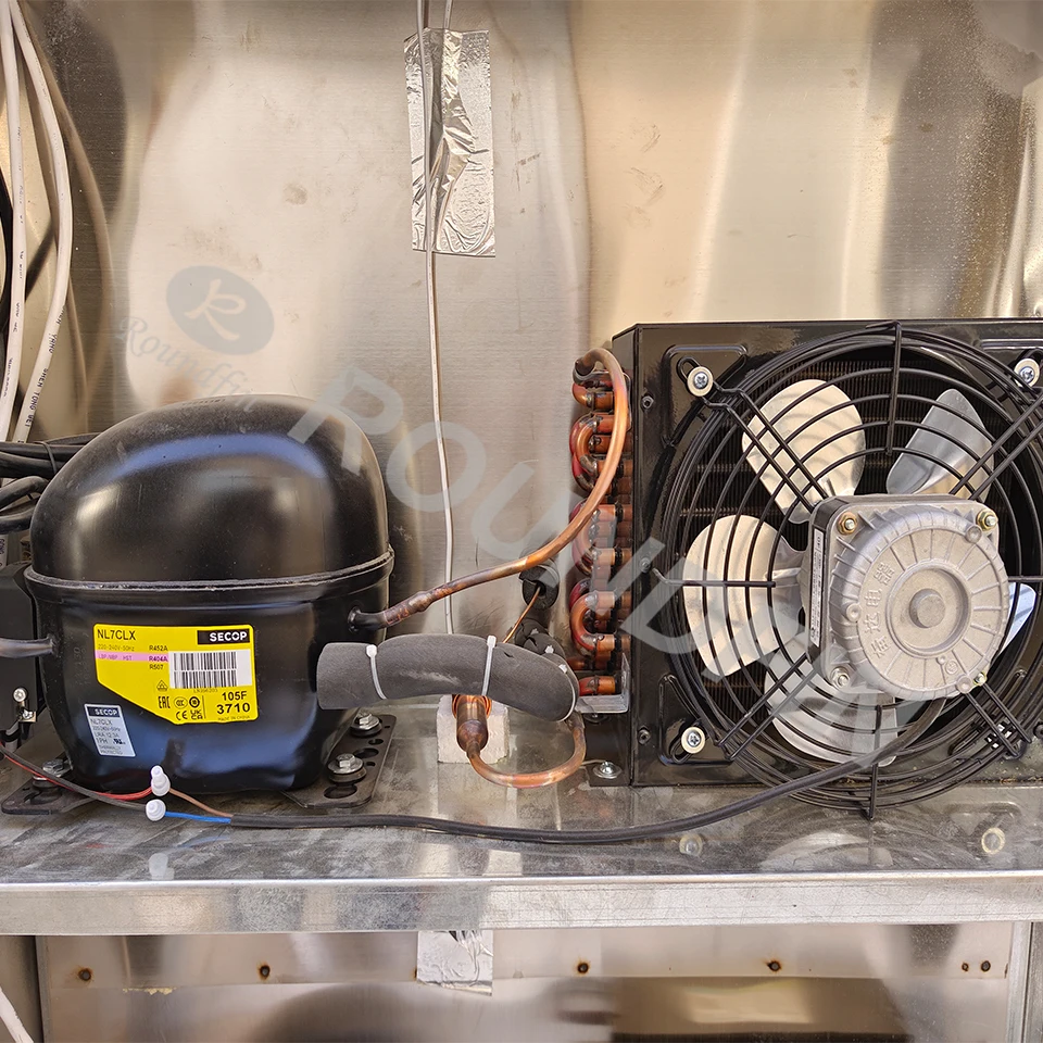 2 corpse mortuary chamber freezer cold storage for mortuary with stainless steel refrigerator