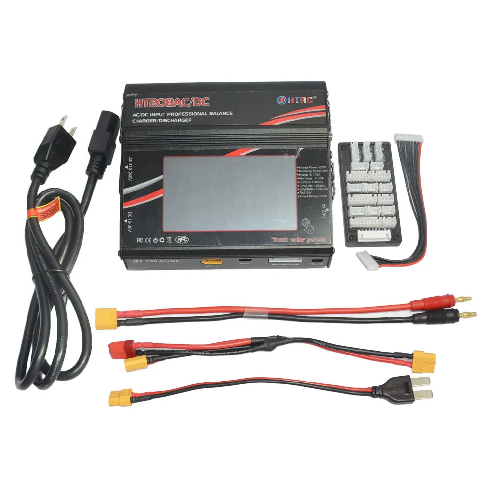 
HTRC HT208 AC/DC RC Toy Lipo Battery Balance Charger/Discharger 420W 20A for 1-8s Lilon LiPo LiFe LiHV Nicd NiMh PB Battery 