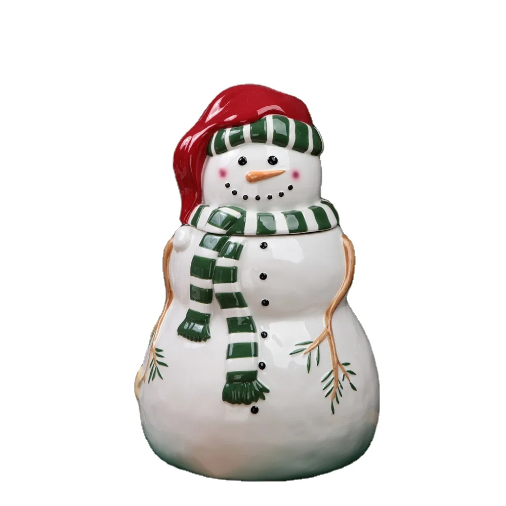 Wholesale Snowman Christmas Food Storage Cookie Jars